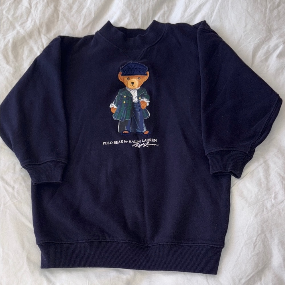 Ralph Lauren Dark Blue Polo Bear Sweatshirt